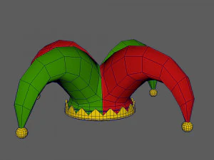 Jester hat cartoon 3D Model