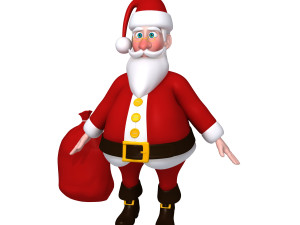 santa claus cartoon Model 3D