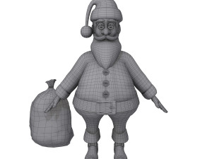 santa claus cartoon Model 3D