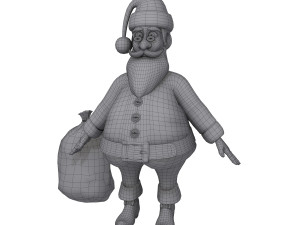 santa claus cartoon Model 3D