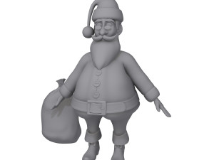 santa claus cartoon Model 3D