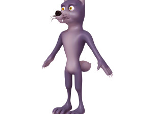 wolf cartoon 3D-Modell