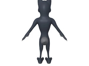 wolf cartoon 3D Model