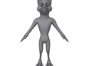 wolf cartoon 3D Модель