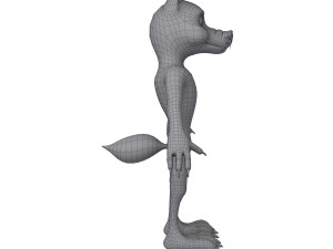 wolf cartoon 3D Модель