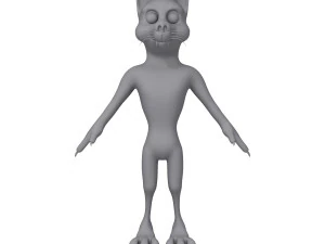 wolf cartoon 3D Model