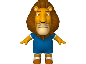 lion cartoon 3D 模型