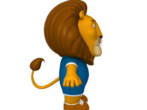 lion cartoon 3D 模型