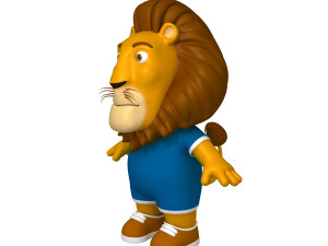 lion cartoon 3D 模型