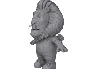 lion cartoon 3D 模型