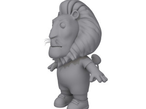 lion cartoon 3D 模型