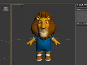 lion cartoon 3D 模型