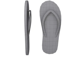 Flip flop cartoon 3D Model