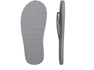 flip flop cartoon Modello 3D