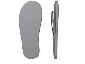 flip flop cartoon Modello 3D