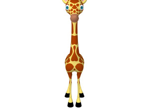 giraffe cartoon 3D Modell