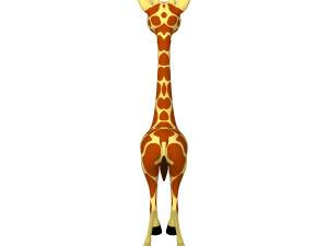 giraffe cartoon 3D Modell