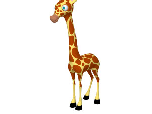 giraffe cartoon 3D Modell