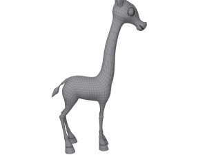giraffe cartoon 3D Modell