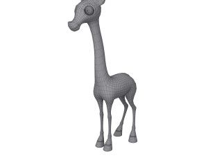 giraffe cartoon 3D Modell