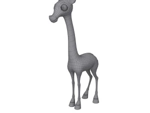 giraffe cartoon 3D Model