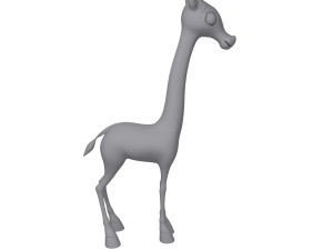 giraffe cartoon 3D Modell