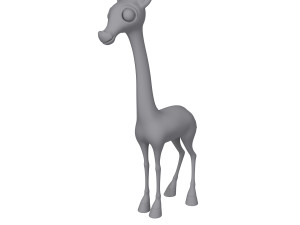 giraffe cartoon 3D Modell