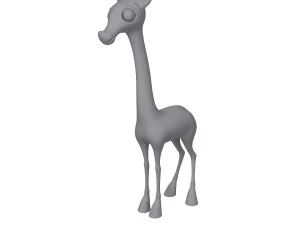 giraffe cartoon 3D Model