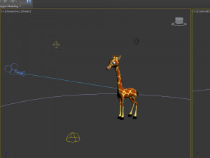 giraffe cartoon 3D Modell
