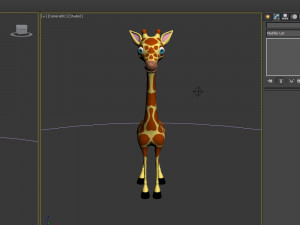 giraffe cartoon 3D Modell