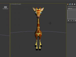 giraffe cartoon 3D Model