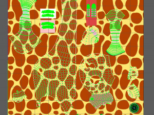 giraffe cartoon 3D Modell