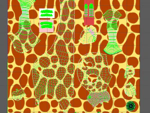 giraffe cartoon 3D Model