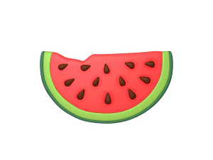 Cartone animato di fetta di anguria Modello 3D