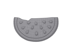 watermelon slice cartoon 3D Model