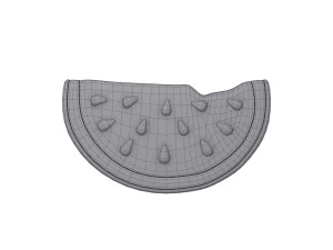 Watermelon slice cartoon 3D Model