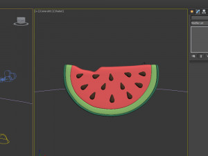 watermelon slice cartoon 3D Model