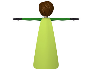 superhero boy cartoon Modèle 3D