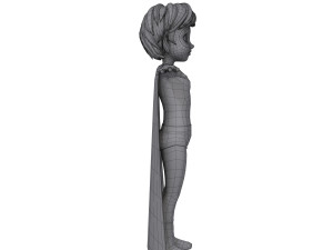 superhero boy cartoon Modèle 3D