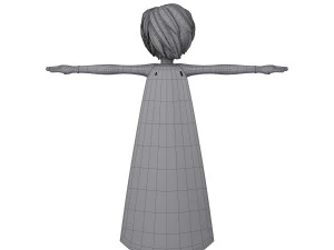 superhero boy cartoon 3D Model