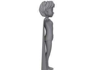 superhero boy cartoon Modèle 3D
