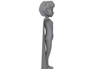 superhero boy cartoon 3D Model