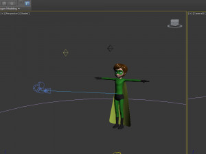 superhero boy cartoon Modèle 3D