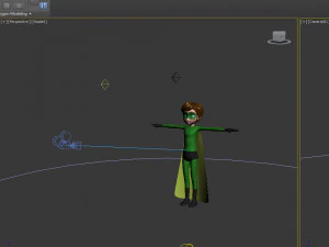 superhero boy cartoon 3D Model