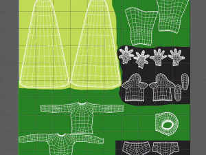 superhero boy cartoon 3D Model