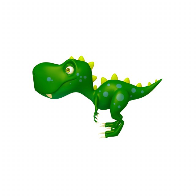 dinosaur cartoon Modello 3D .c4d .max .obj .3ds .fbx .stl .blend 