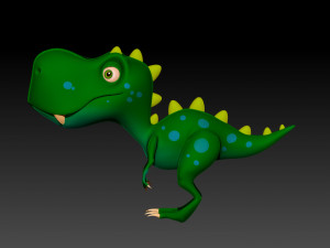 dinosaur cartoon Modello 3D