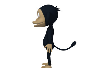 monkey cartoon 3D Model