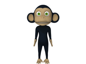 monkey cartoon 3D Model