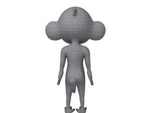 monkey cartoon 3D Model